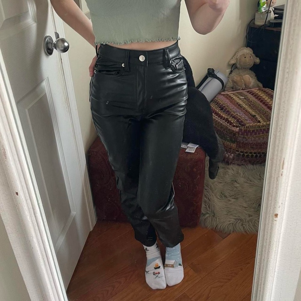 Faux Leather Pants
